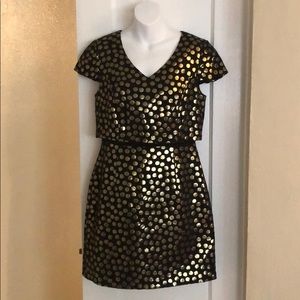 Black and gold Kensie dress